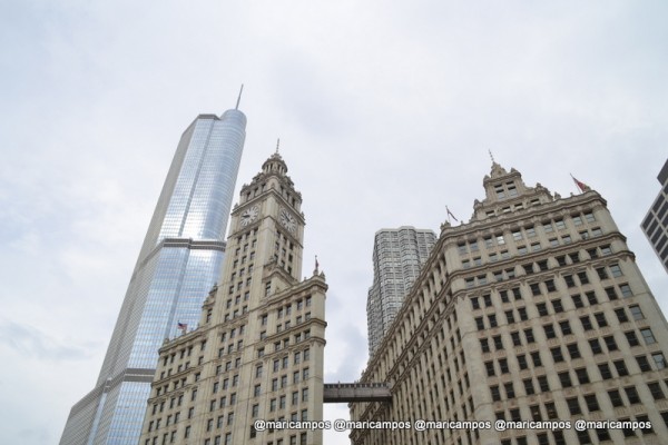 Detalhe da arquitetura fascinante de Chicago