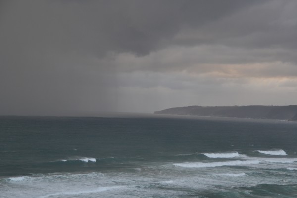 Here comes the rain: o prenúncio do big temporal que enfrentamos na tarde e noite da chegada