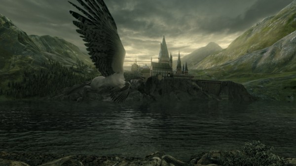 Detalhe da animação do novo Hogwarts Express
