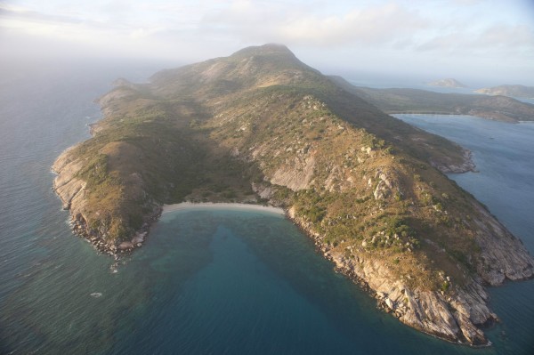 Lizzard Island vista do avião (imagem divulgação)